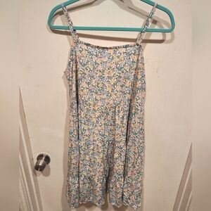 Old Navy Multicolor Floral Tiered Swing Dress Sz M Summer Vacation Cottagecore